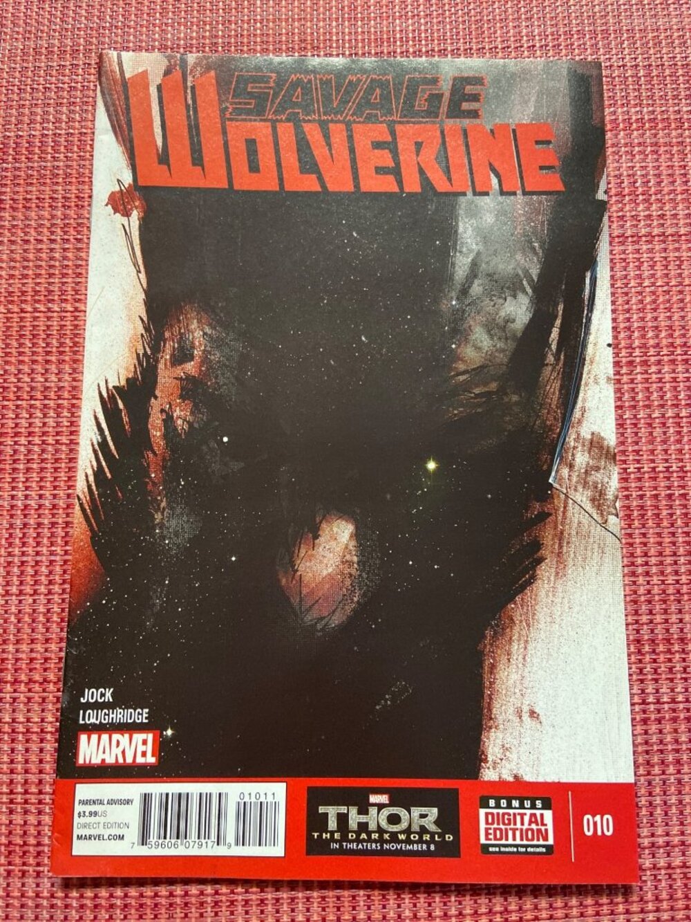 Savage Wolverine #10 Marvel 2013 Jock Cover Dark Variant Style VF Comic
